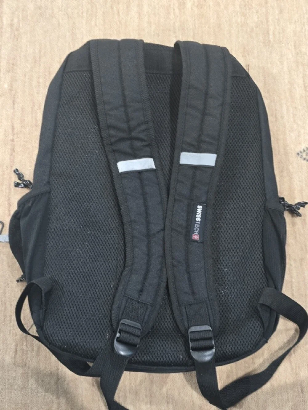 SwissTech Appenzell Backpack with Laptop and Tablet Sleeve School Backpack, Blac